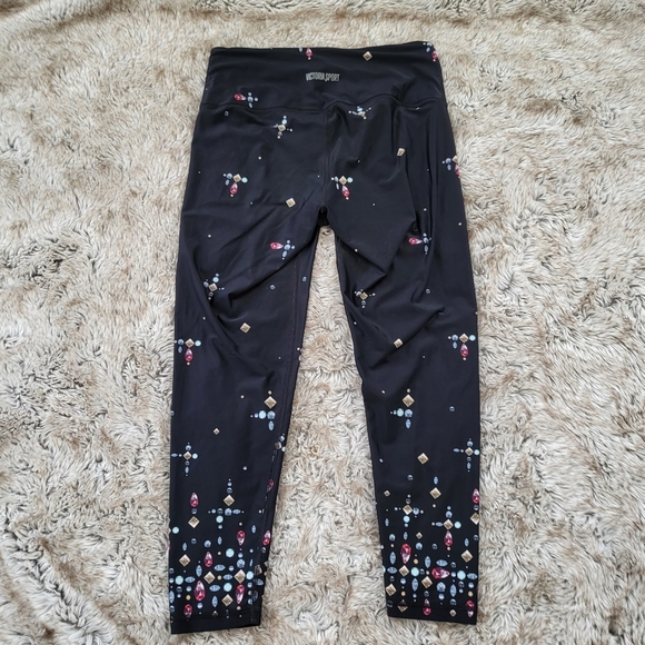 Victoria’s Secret Victoria Sport Gemstone Ombre Crop Athletic Leggings Large - Picture 4 of 6